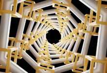 a group of white stairs