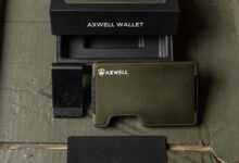 a black rectangular object with a wire attached to it