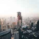 aerial view of buildings